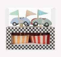 Race Car Cupcake Kit - Yarış Arabası Cupcake Kit -24'lü resmi